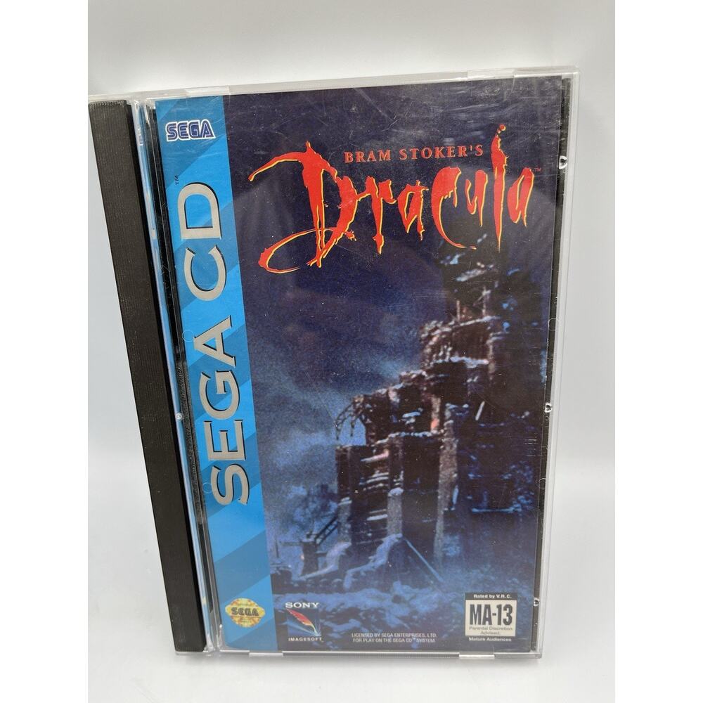 Bram Stoker's Dracula (Sega CD, 1993) W/ Case, Manual. CIB